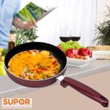  Supor - Chảo Chống Dính Supor Chấm Đỏ Báo Nhiệt 22cm - F05A22 