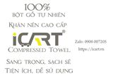  Khăn Nén Cao Cấp iCART 100% bột gỗ tự nhiên 