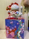 Mèo thần tài may mắn gốm men cao cấp 16cm - Giao mẫu ngẫu nhiên