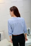Áo sơ mi phối nút đỏ cao cấp cực đẹp