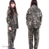 Bộ Áo Mưa Lính Vải Dù Cao Cấp Chống Thấm size 2XL