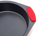 Khay Nướng Bánh Chống Dính Hình Tròn Có Tay Cầm Silicon