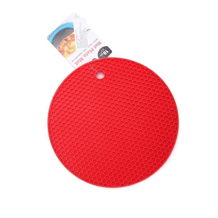 Miếng lót nồi bằng Silicon 18cm đỏ