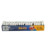 Pin Alkaline Aa + Aaa 36 cái
