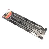 Xiên Nướng Bằng Thép 26Cm Bộ 6 Cái