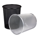 Thùng Rác Lưới Kim Loại Đen/Bạc SG0076