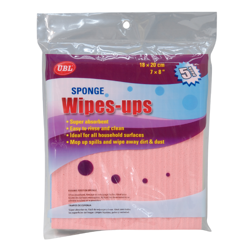 Miếng lau dạng xốp dày 18x20cm 5 cái