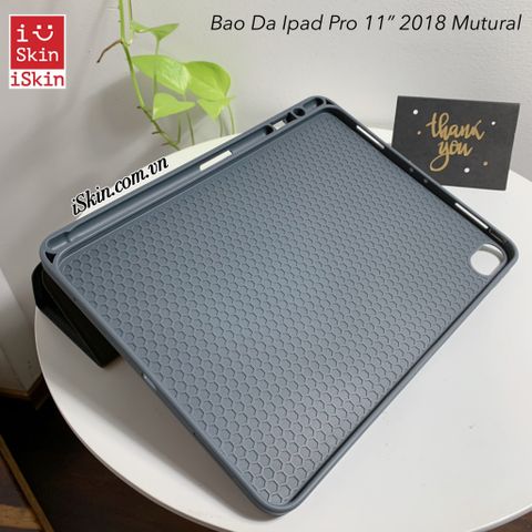 Bao Da Ipad Pro 12.9 Inch 2018 Mutural Vải Canvas Chính Hãng