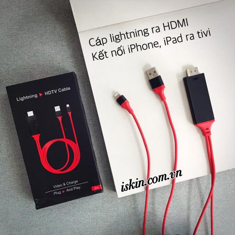 Cáp kết nối HDMI cho iPhone, iPad Plug & Play (BH 3TH)