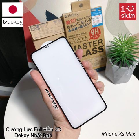 Kính Cường Lực Iphone Xs Max Dekey Full Màn Hình Chính Hãng Nhật Bản
