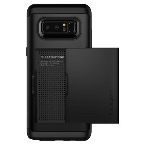 Ốp Lưng Samsung Galaxy Note 8 Spigen Slim Armor CS Black Chính Hãng USA