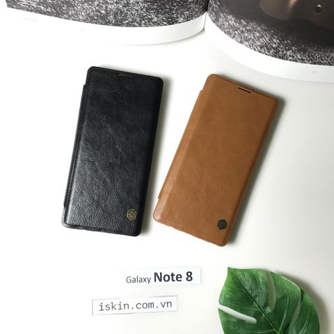 Bao Da Samsung Galaxy Note 8 Nillkin Qin Chính Hãng Siêu Đẹp