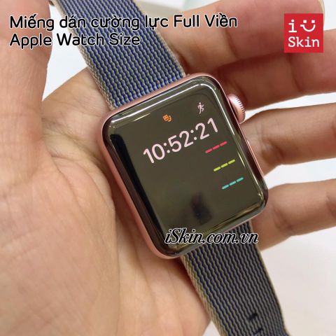 Kính Cường Lực Full Viền Apple Watch (1/2/3) Cao Cấp Glass Pro+