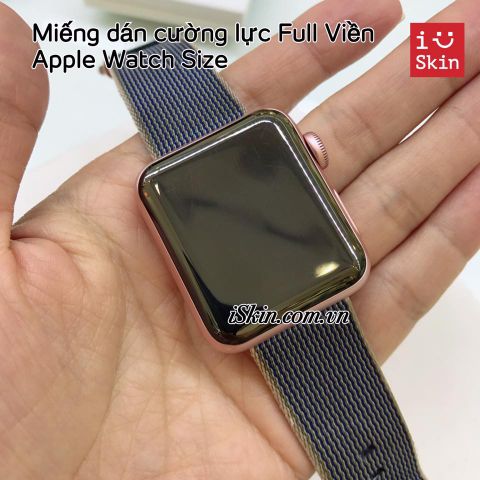 Kính Cường Lực Full Viền Apple Watch (1/2/3) Cao Cấp Glass Pro+