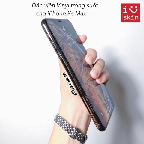 Miếng Dán Viền Iphone Xs Max Vinyl Trong Suốt Chống Trầy Cao Cấp