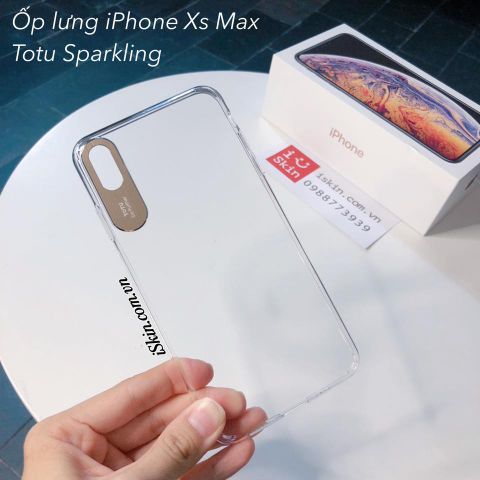 Ốp Lưng IPHONE Xs Max Totu Sparkling Trong Suốt Siêu Đẹp