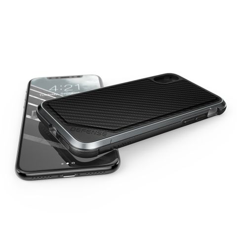 Ốp Lưng Iphone X X-Doria Defense Lux Black Carbon Fiber Chính Hãng USA