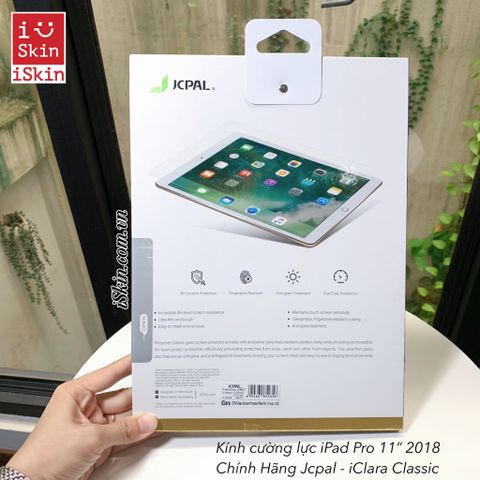 Kính Cường Lực IPAD PRO 11 INCH 2018 JCPAL ICLARA CLASSIC Chính Hãng