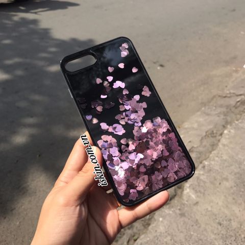 Ốp Lưng Iphone 6/6s Plus Jet Black KIm Tuyến Nước Chuyển Động Viền Dẻo