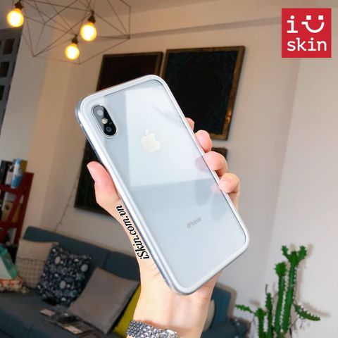 Ốp Lưng Iphone X Likgus Magnet Viền Hít Lưng Kính 9H Trong Suốt