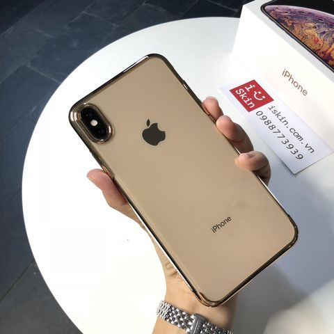 Ốp Lưng IPHONE Xs Max Baseus Glitter Lưng Trong Viền Xi Cao Cấp