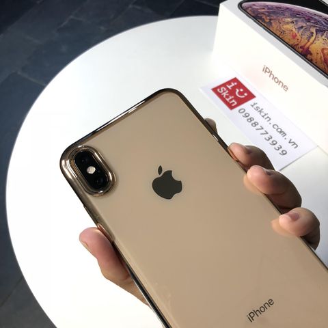 Ốp Lưng IPHONE Xs Max Baseus Glitter Lưng Trong Viền Xi Cao Cấp