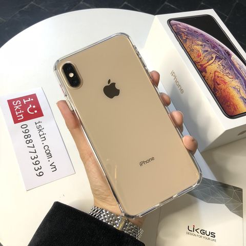 Ốp Lưng IPHONE Xs Max Likgus Pure Lưng Trong Không Ố Cao Cấp