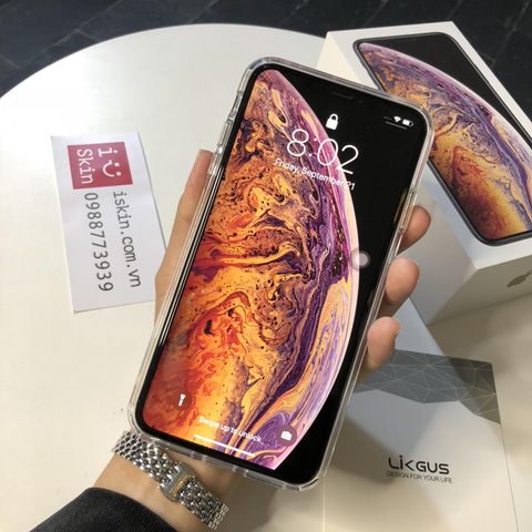Ốp Lưng IPHONE Xs Max Likgus Pure Lưng Trong Không Ố Cao Cấp