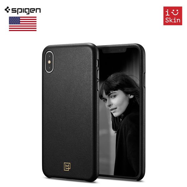 Ốp Lưng Da Iphone Xs Max Spigen La Manon Câlin Chính Hãng SGP USA