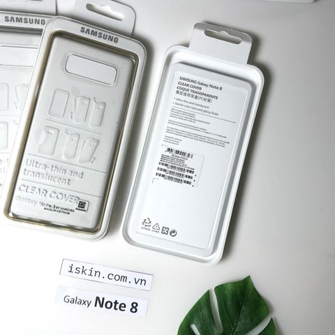 Ốp Lưng Samsung Galaxy Note 8 Chính Hãng Samsung Trong Suốt Viền Xi Màu