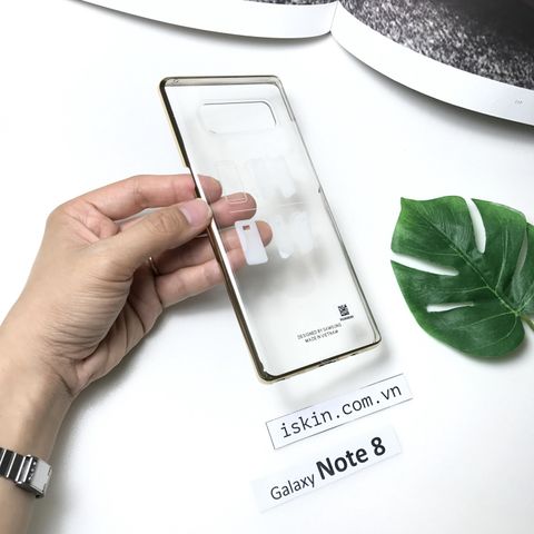 Ốp Lưng Samsung Galaxy Note 8 Chính Hãng Samsung Trong Suốt Viền Xi Màu