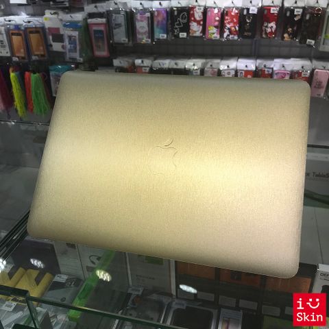 Dán Skin Alu Nhôm Xước Macbook Màu Vàng Gold Siêu Đẹp