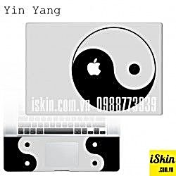 Miếng Dán Skin Trang Trí Macbook Pro Air Retina Hình Thái Cực Ấn Tượng