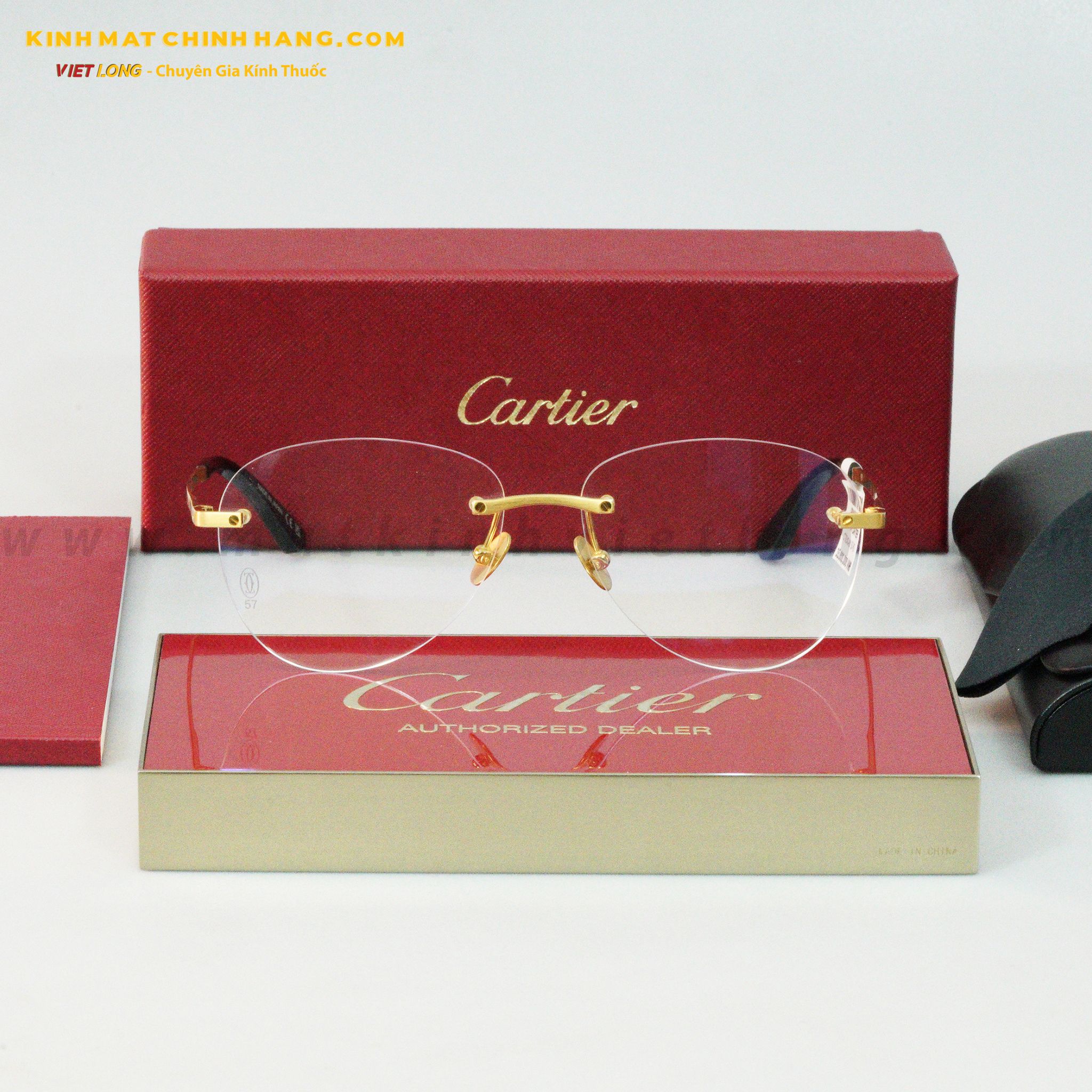 GỌNG KÍNH CARTIER CT0254O-001 57-15