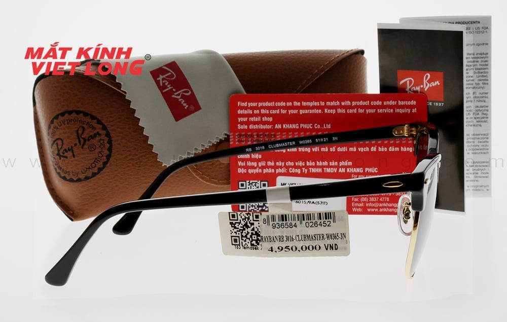  KÍNH MÁT RAYBAN RB3016-W0365 51-21 