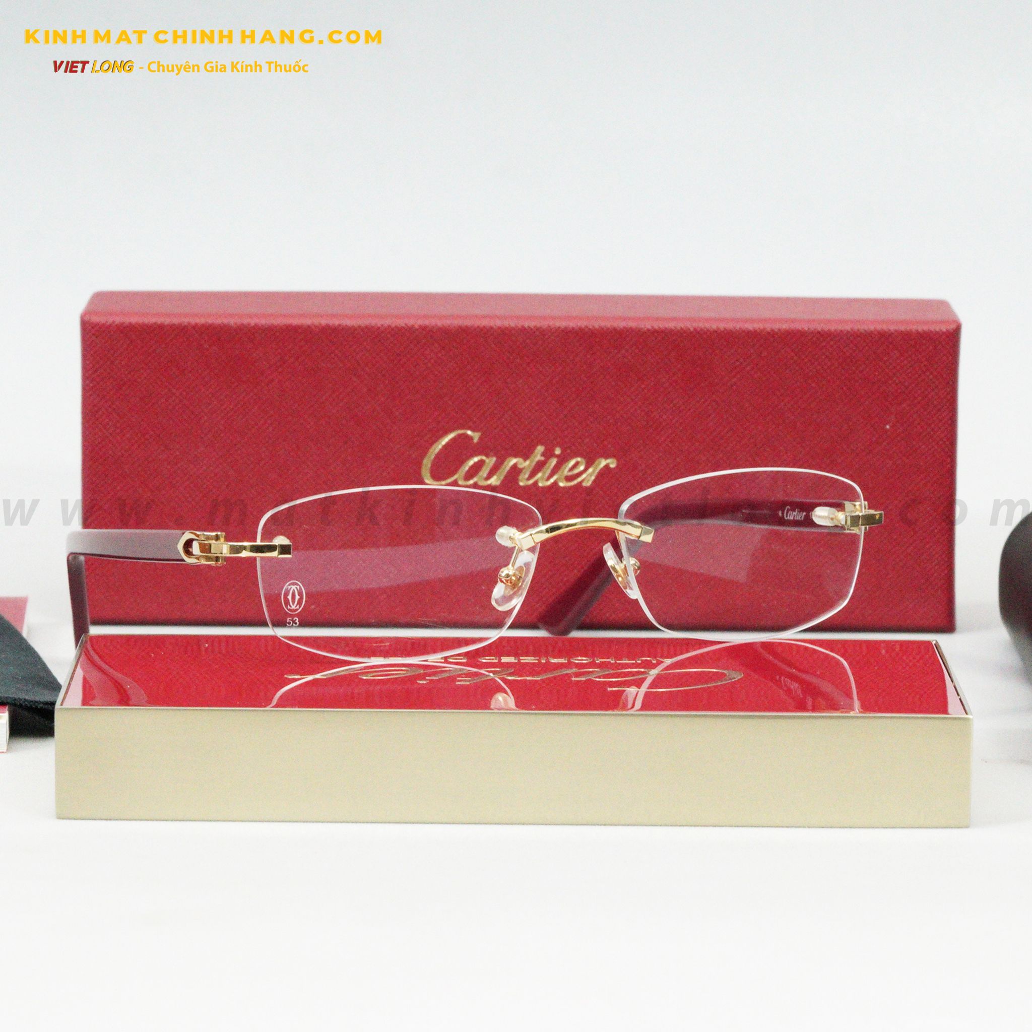 GỌNG KÍNH CARTIER CT0048O-006 53-16