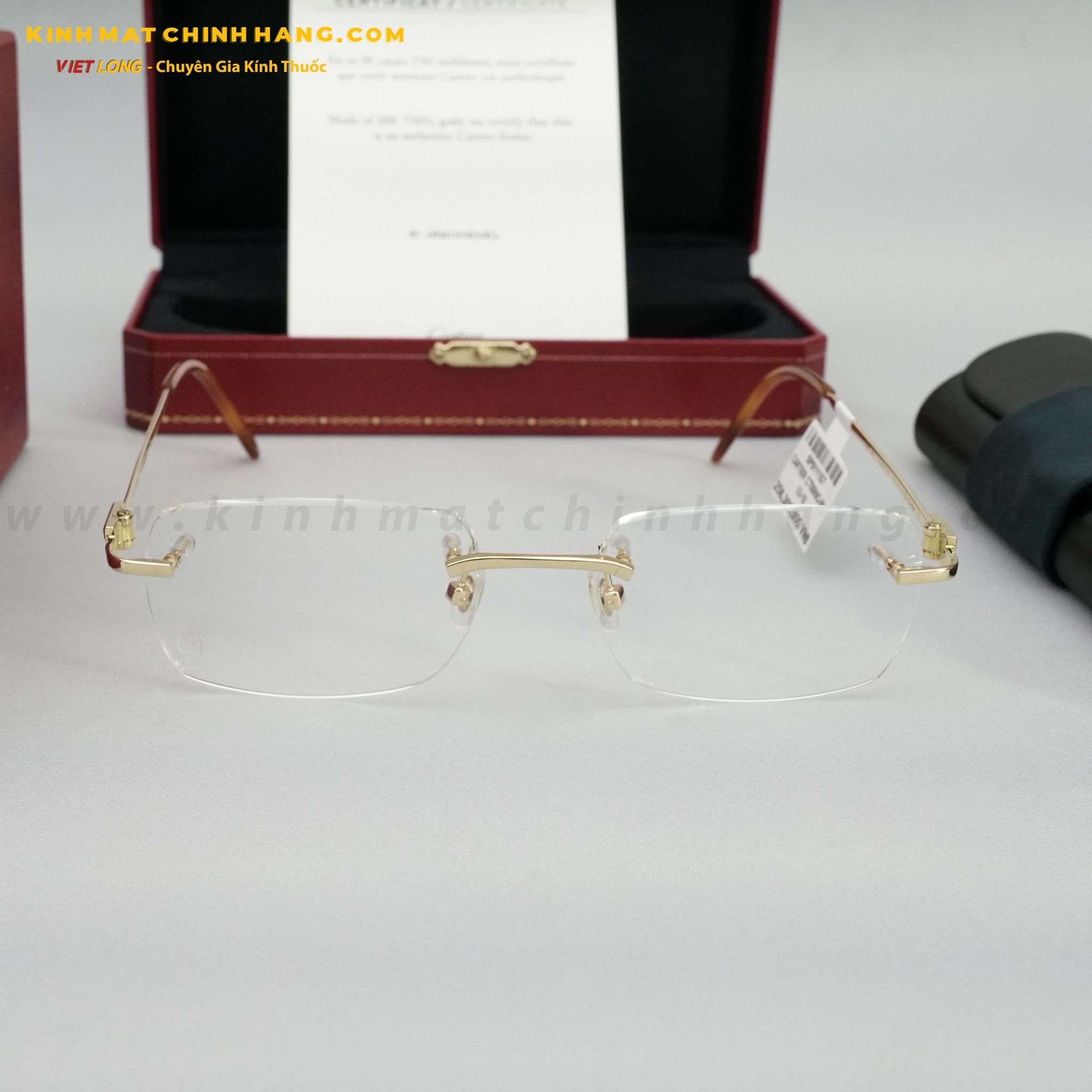  GỌNG KÍNH CARTIER CT0069O-001 53-18 