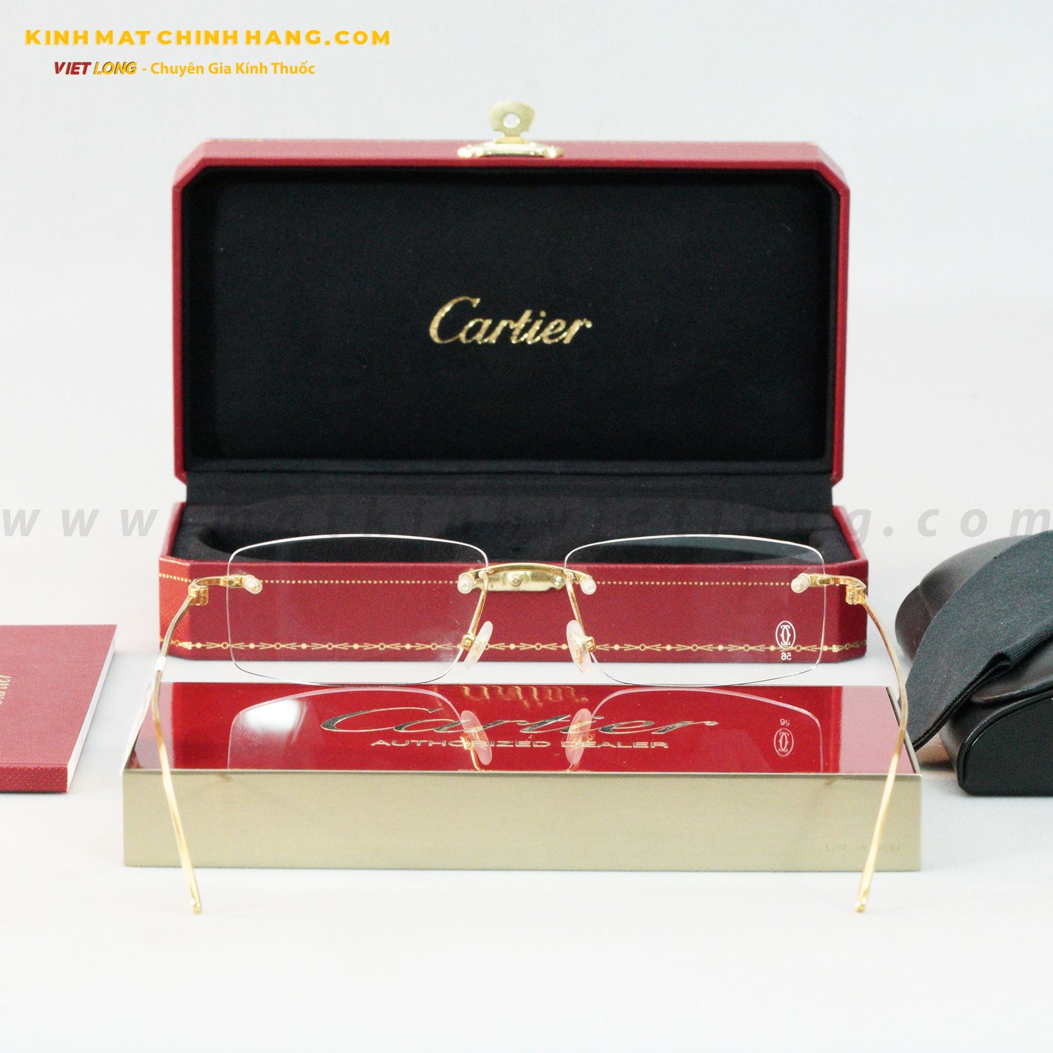 GỌNG KÍNH CARTIER CT0070O-001 56-16