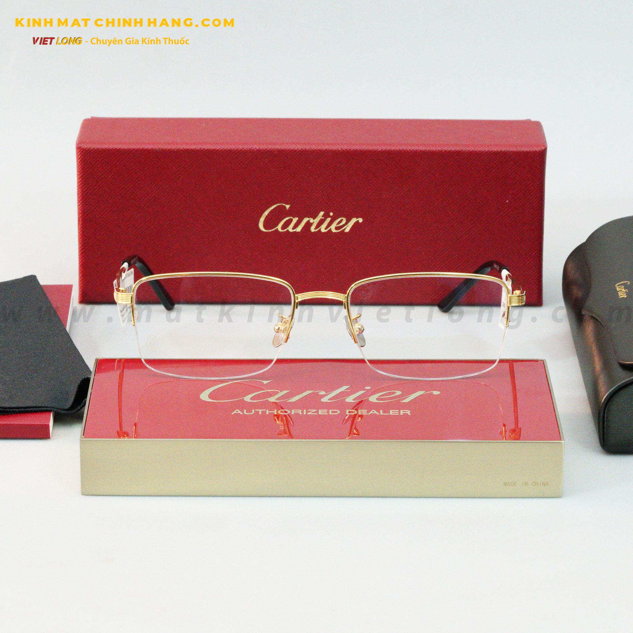 GỌNG KÍNH CARTIER CT0348O-001 55-19
