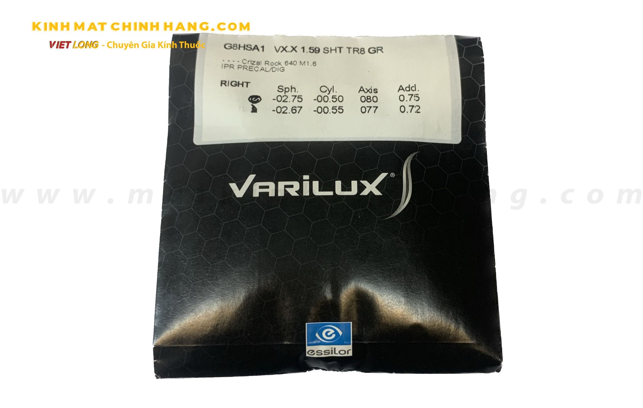  ĐA TRÒNG ESSILOR VARILUX X SERIES GEN8 1.59 