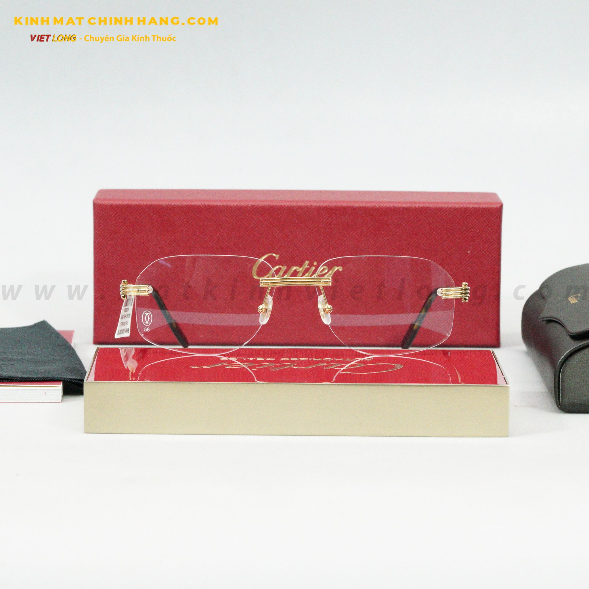 GỌNG KÍNH CARTIER CT02840-002 56-15