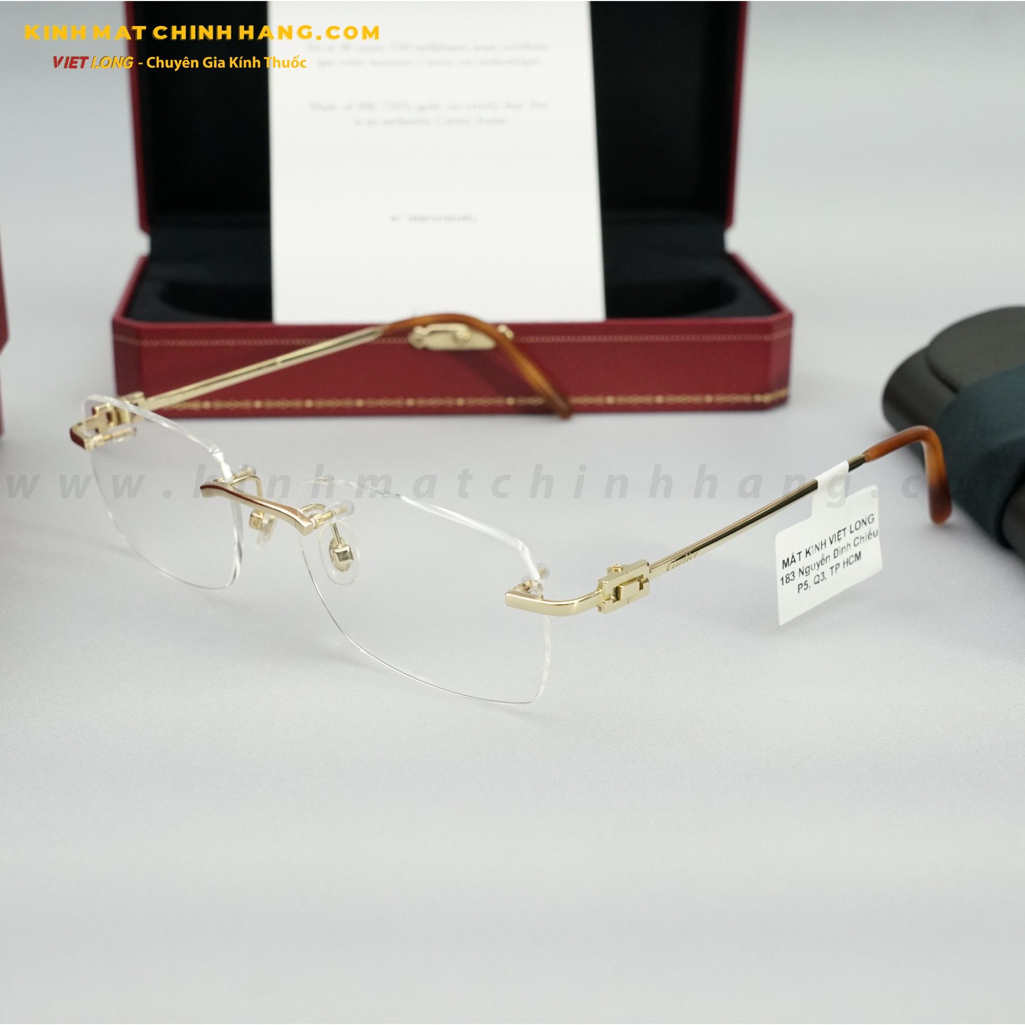  GỌNG KÍNH CARTIER CT0069O-001 53-18 