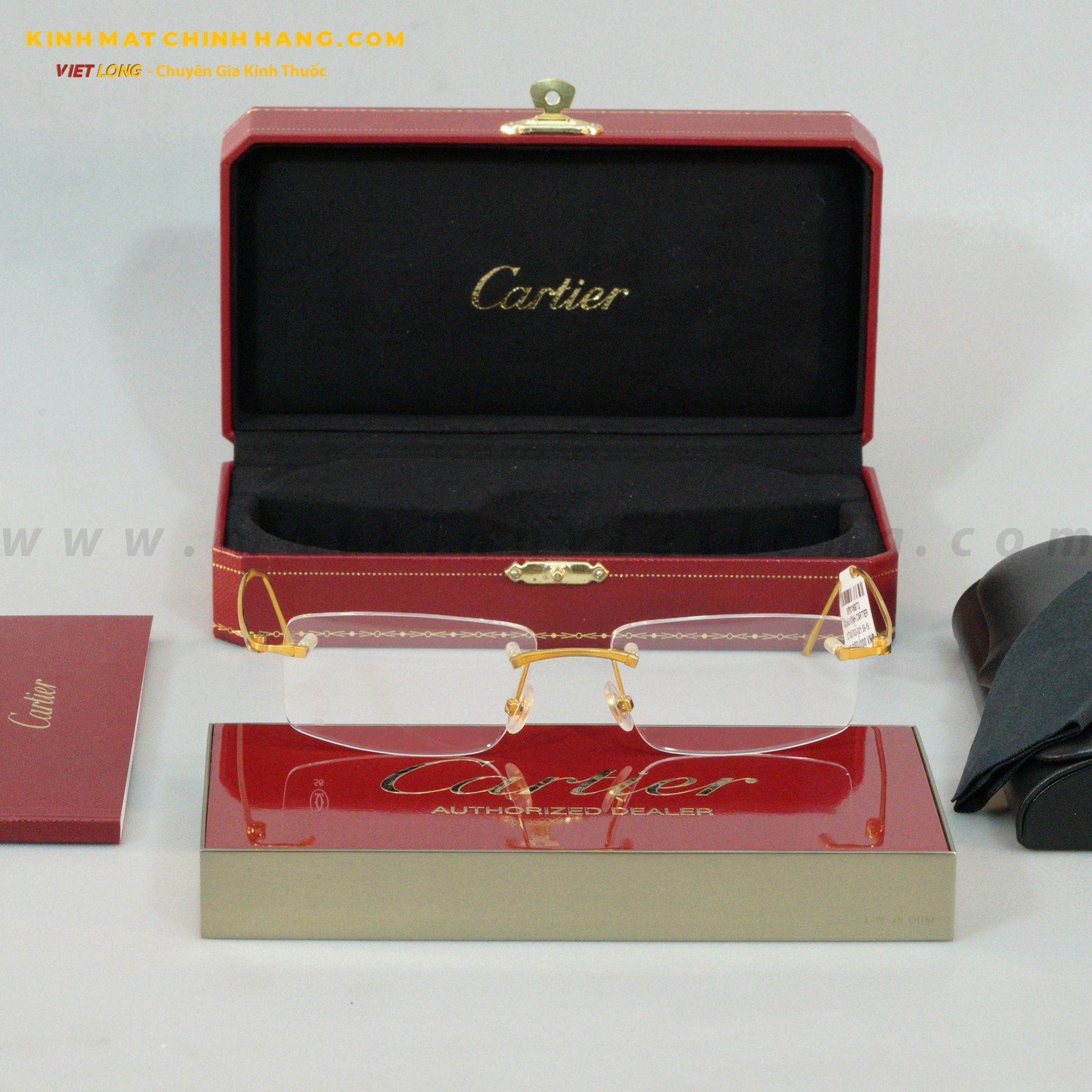 GỌNG KÍNH CARTIER CT0070O-001 56-16