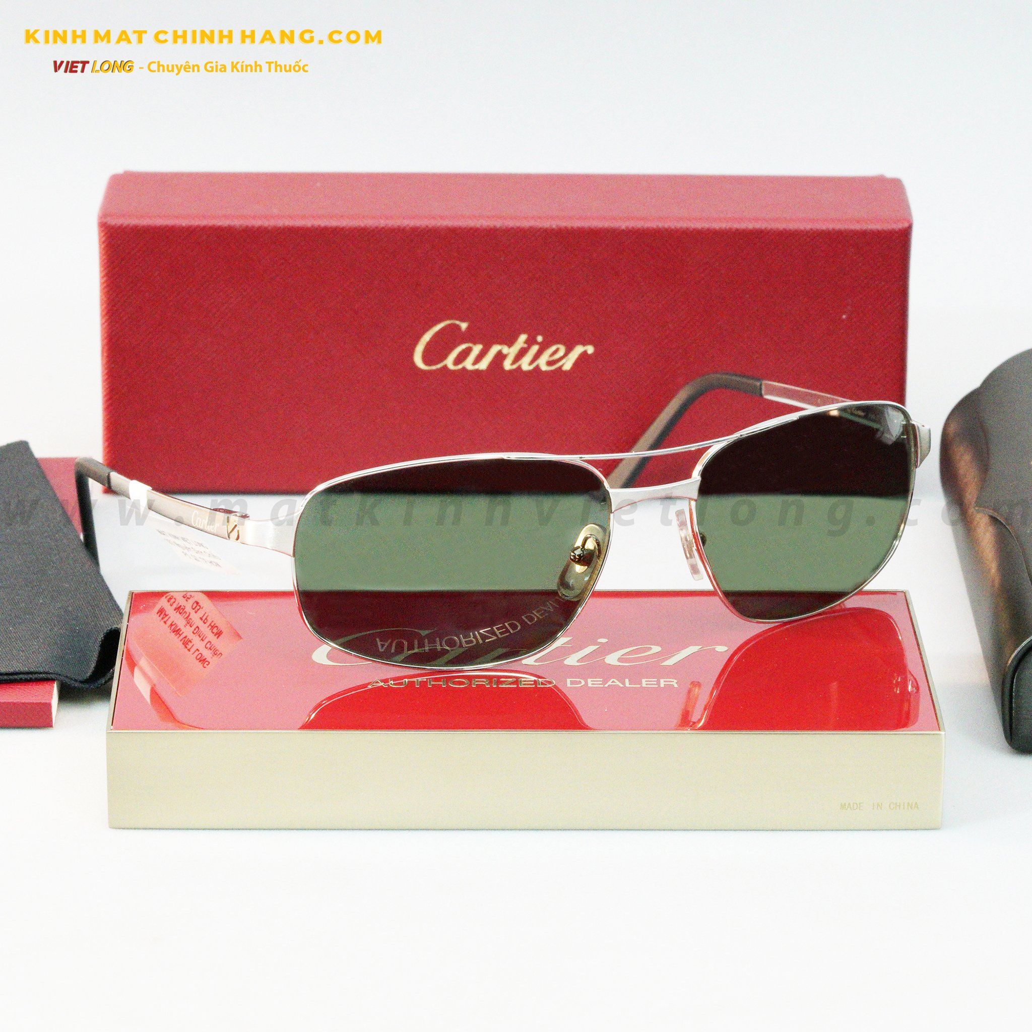 KÍNH MÁT CARTIER SANTOS 3536298 62-18