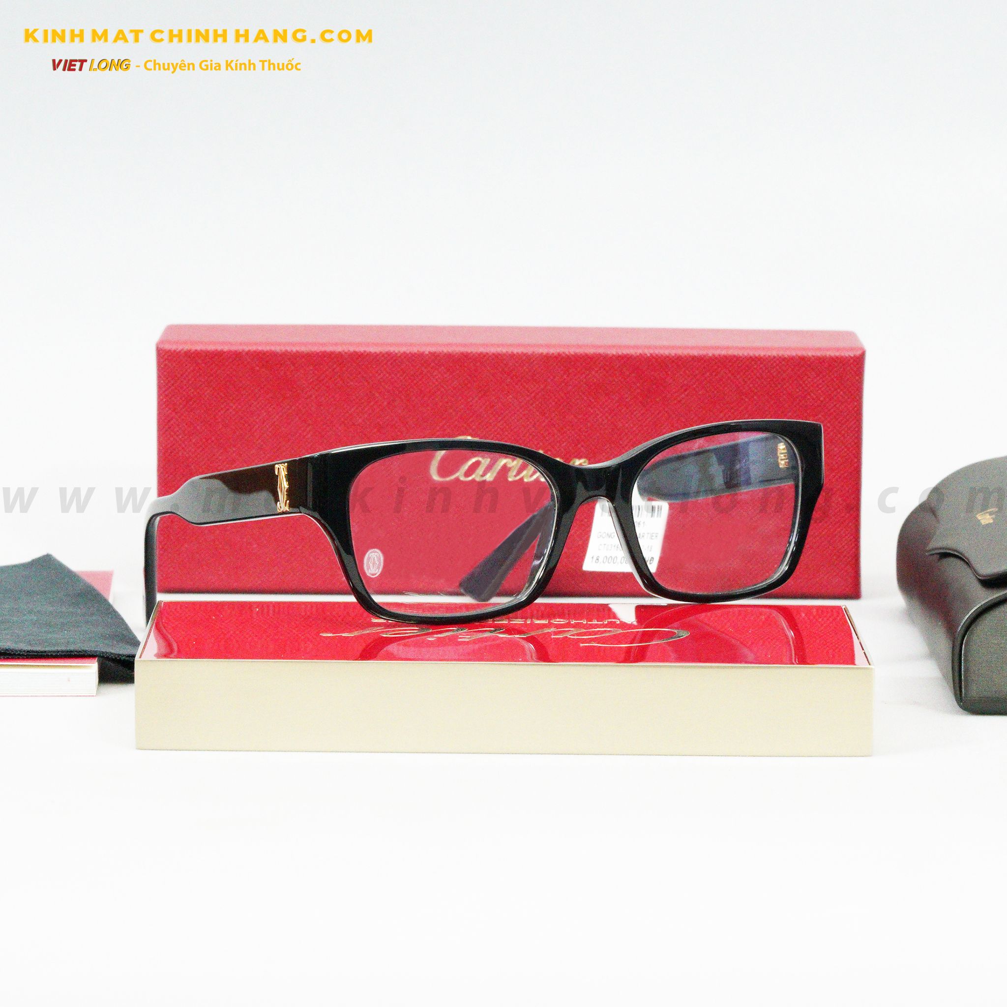 GỌNG KÍNH CARTIER CT0316O-001 52-18