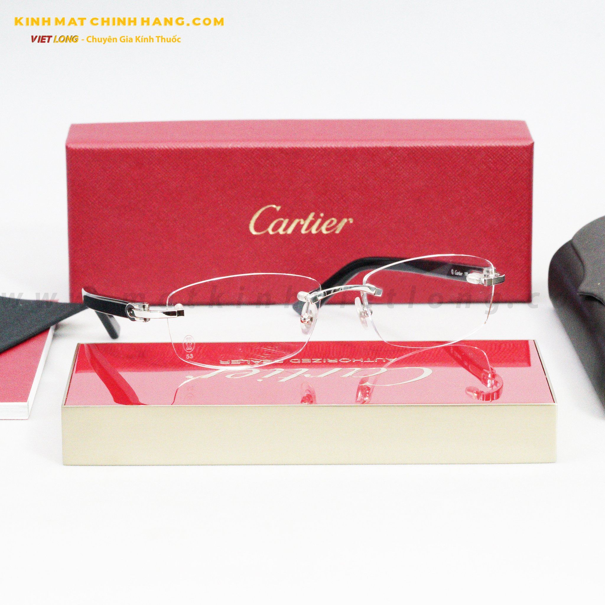GỌNG KÍNH CARTIER T8101078-CT0048O-003 53-16