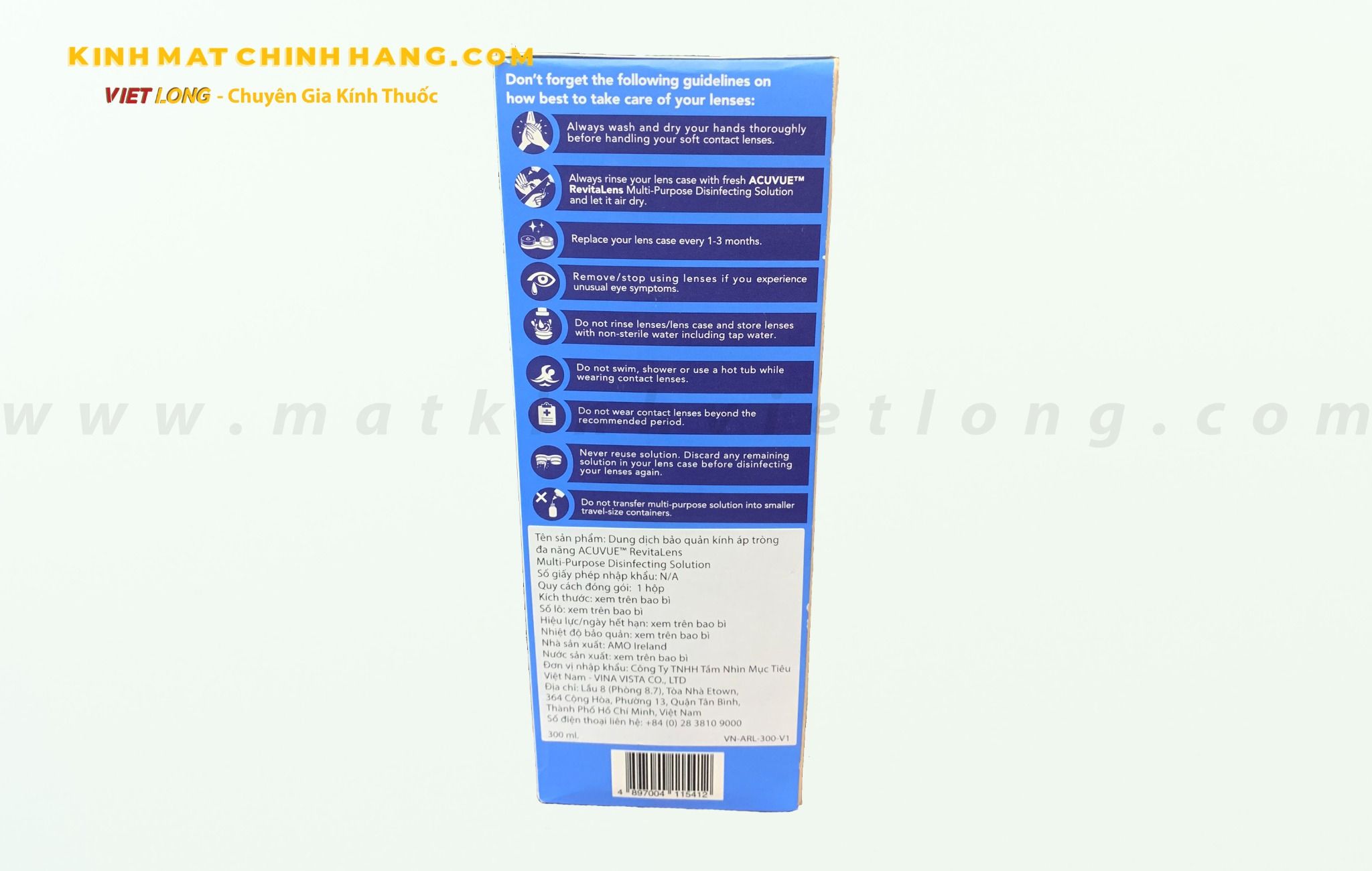 NƯỚC NGÂM ACUVUE REVITALENS 300ML