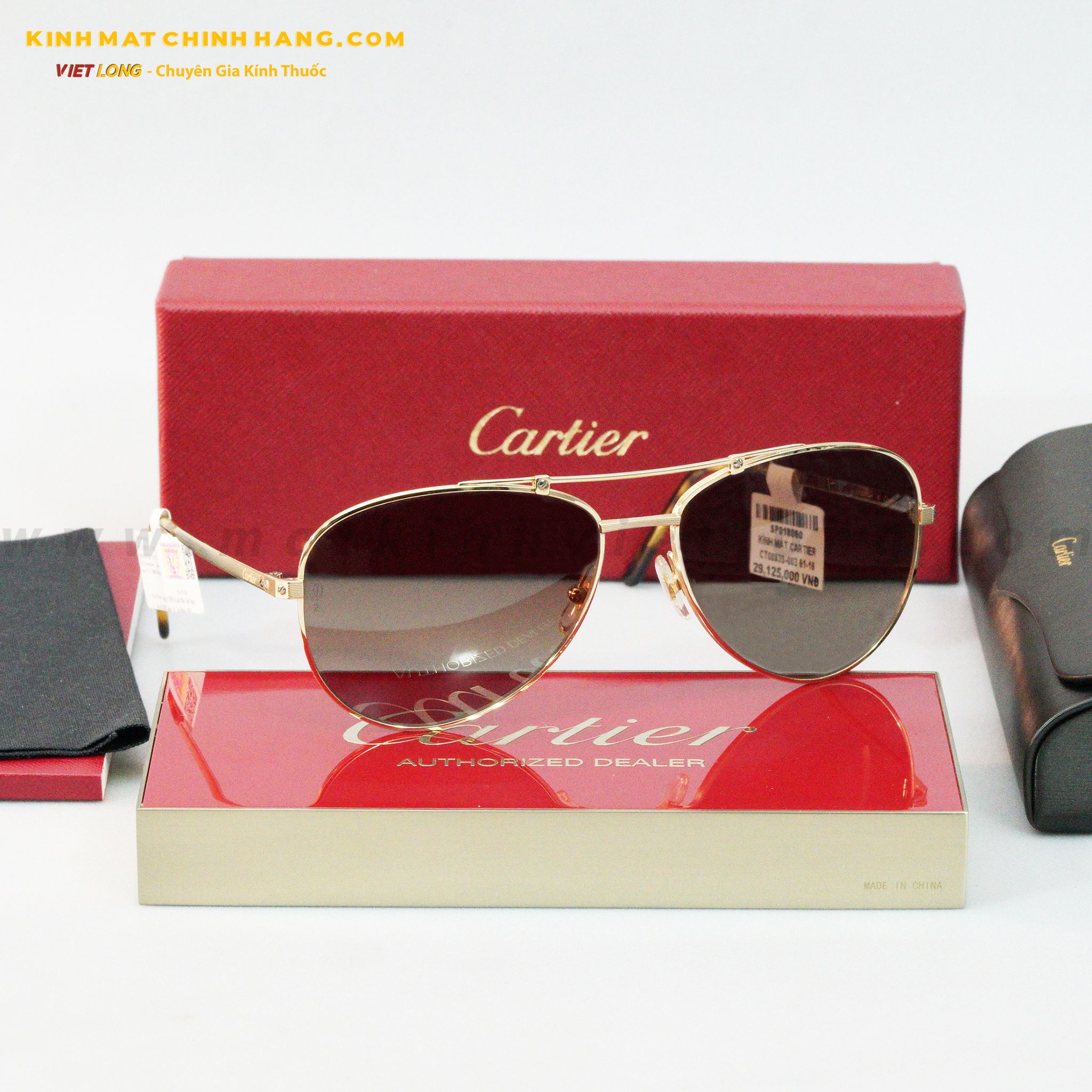 KÍNH MÁT CARTIER CT0083S-003 61-16