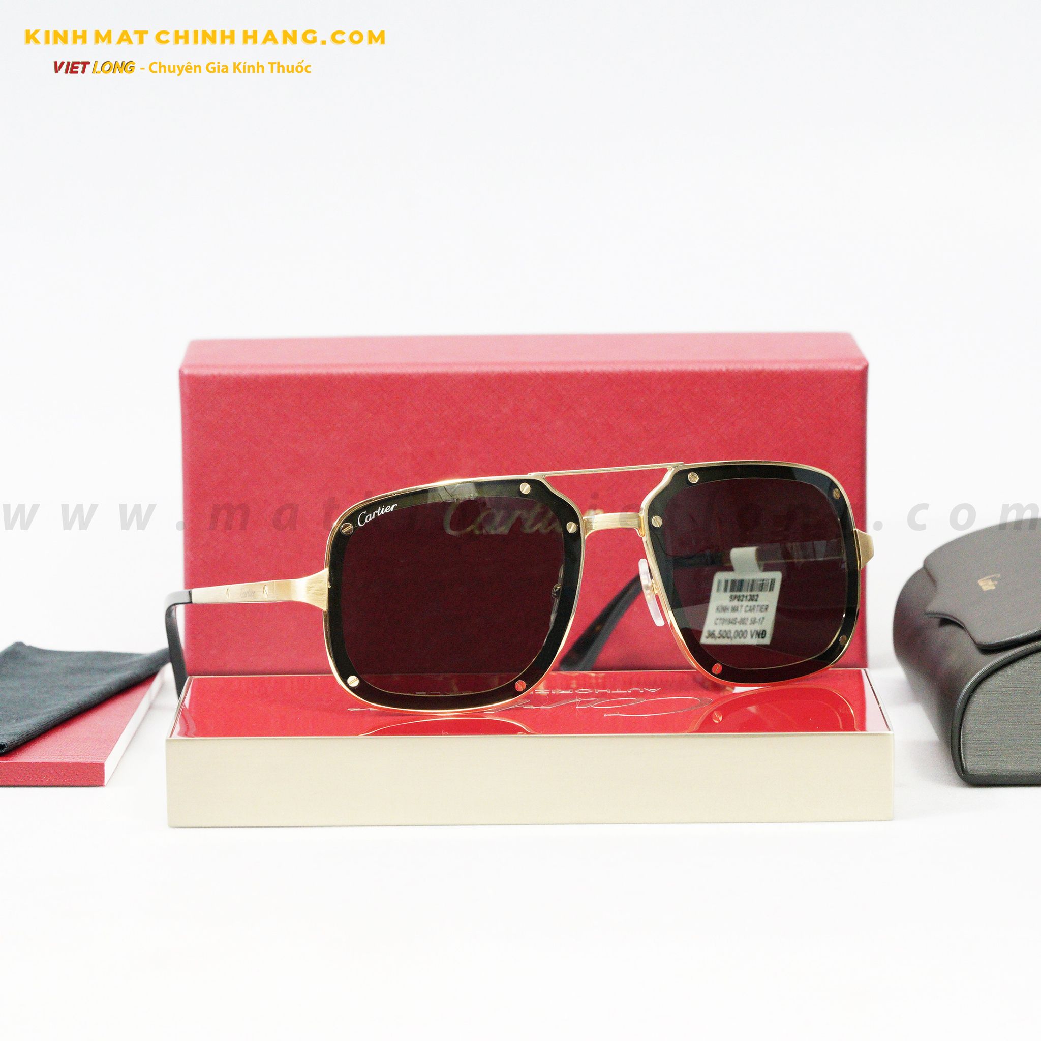 KÍNH MÁT CARTIER CT0194S-002 58-17