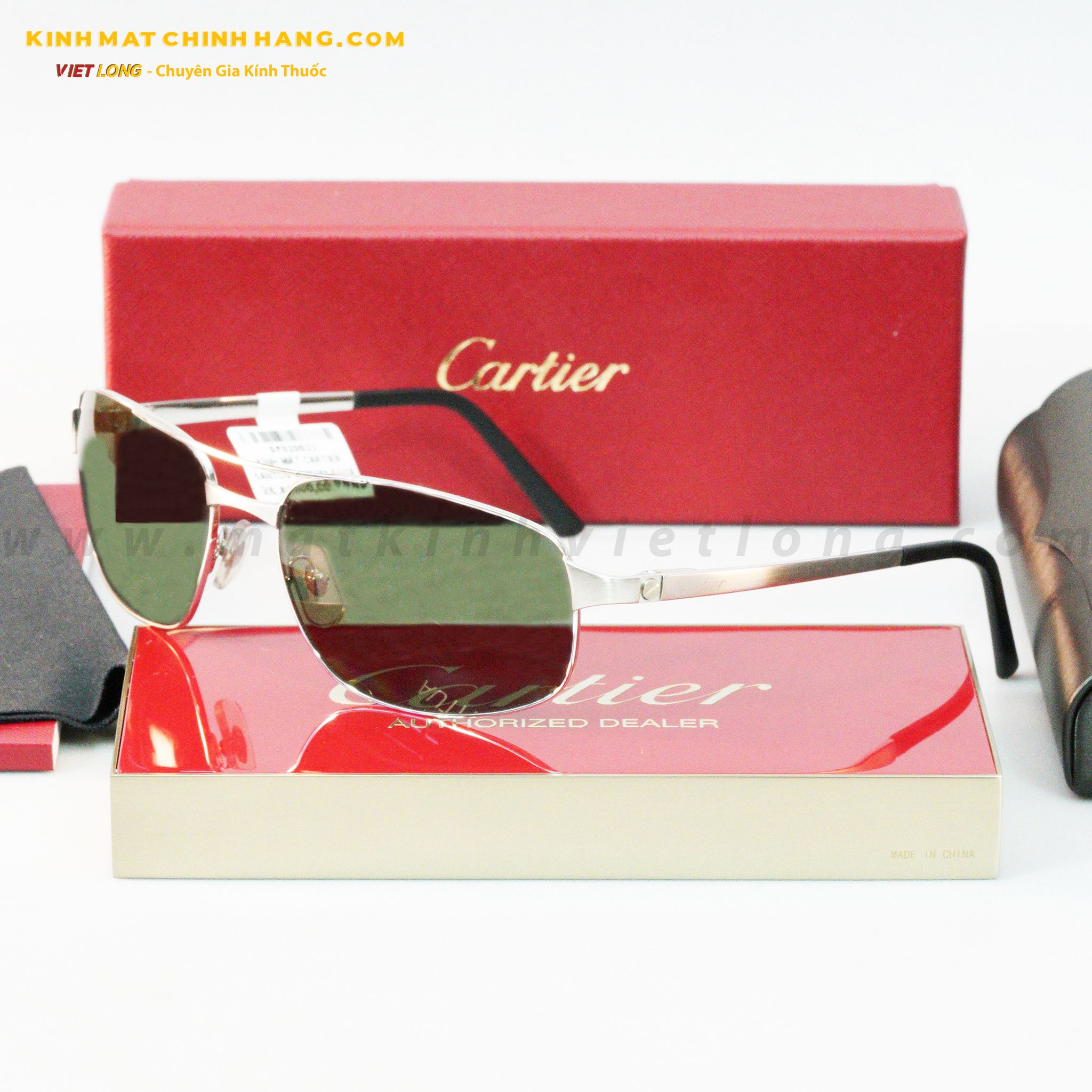 KÍNH MÁT CARTIER SANTOS 3536298 62-18